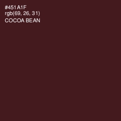 #451A1F - Cocoa Bean Color Image